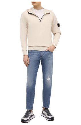 Мужской хлопковое худи STONE ISLAND бежевого цвета по цене 34950 руб., арт. 7415530B6 | Фото 2 Мужской хлопковое худи STONE ISLAND бежевого цвета, арт. 7415530B6 | Фото 2