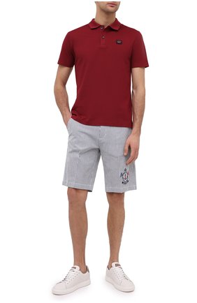 Мужские хлопковые шорты PAUL&SHARK серого цвета по цене 21350 руб., арт. 21414060/F0M | Фото 2 Мужские хлопковые шорты PAUL&SHARK серого цвета, арт. 21414060/F0M | Фото 2