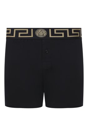 Мужские хлопковые боксеры VERSACE черного цвета по цене 8995 руб., арт. AUU01013/A232741 | Фото 1 Мужские хлопковые боксеры VERSACE черного цвета, арт. AUU01013/A232741 | Фото 1