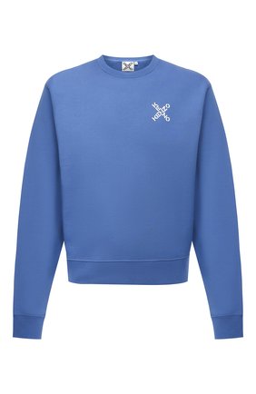 Мужской хлопковый свитшот kenzo sport KENZO синего цвета по цене 24250 руб., арт. FA65SW0014MS | Фото 1 Мужской хлопковый свитшот kenzo sport KENZO синего цвета, арт. FA65SW0014MS | Фото 1 (Рукава: Длинные; Принт: С принтом; Стили: Гранж; Длина (для топов): Стандартные; Материал внешний: Хлопок; Мужское Кросс-КТ: свитшот-одежда)