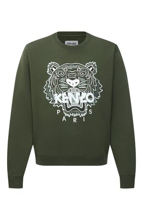 Мужской хлопковый свитшот KENZO хаки цвета по цене 19500 руб., арт. FB55SW1104XA | Фото 1 Мужской хлопковый свитшот KENZO хаки цвета, арт. FB55SW1104XA | Фото 1 (Длина (для топов): Стандартные; Рукава: Длинные; Мужское Кросс-КТ: свитшот-одежда; Стили: Гранж; Материал внешний: Хлопок; Принт: С принтом)