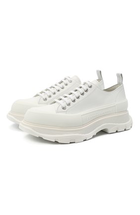 Мужские кожаные кроссовки ALEXANDER MCQUEEN белого цвета по цене 52950 руб., арт. 627225/WHZ62 | Фото 1 Мужские кожаные кроссовки ALEXANDER MCQUEEN белого цвета, арт. 627225/WHZ62 | Фото 1