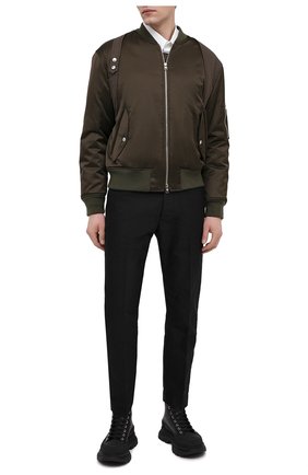 Мужские кожаные ботинки ALEXANDER MCQUEEN черного цвета по цене 56950 руб., арт. 627206/WHZ62 | Фото 2 Мужские кожаные ботинки ALEXANDER MCQUEEN черного цвета, арт. 627206/WHZ62 | Фото 2
