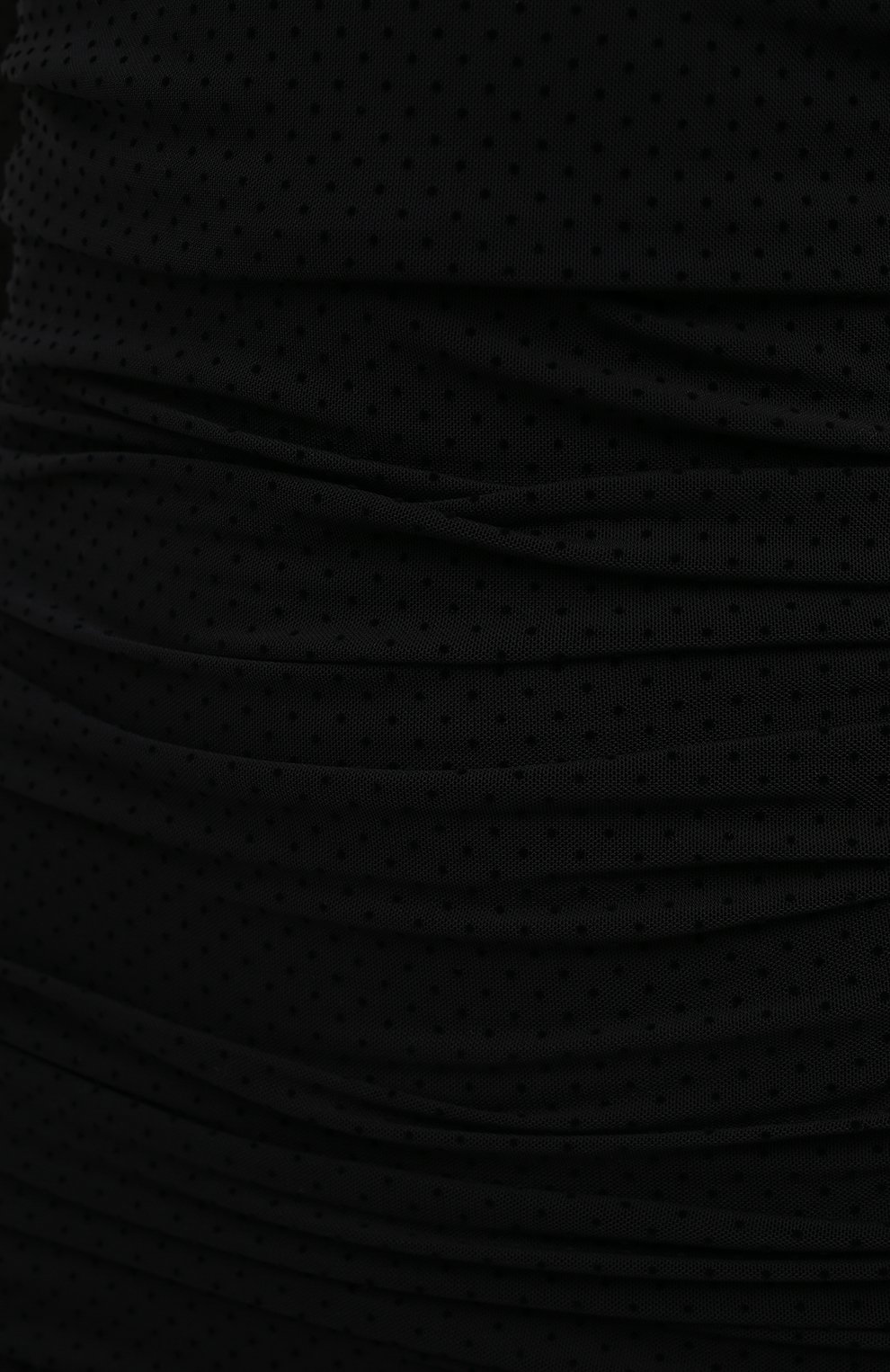 Женское платье GANNI черного цвета, арт. T2746 | Фото 5 (Рукава: Длинные; Стили: Гламурный; Случ�ай: Повседневный; Женское Кросс-КТ: платье-футляр, Платье-одежда; Материал внешний: Синтетический материал; Региональные ограничения белый список (Axapta Mercury): RU; Длина Ж (юбки, платья, шорты): Миди; Материал подклада: Синтетический материал)