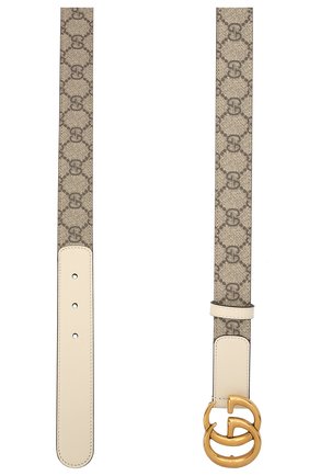 Женский ремень GUCCI белого цвета по цене 31000 руб., арт. 625839/92TLC | Фото 2 Женский ремень GUCCI белого цвета, арт. 625839/92TLC | Фото 2