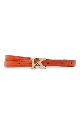 Женский кожаный ремень KITON оранжевого цвета, арт. DCK12L0X04R81 | Фото 1 (Материал: Натуральная кожа; Региональные ограничения белый список (Axapta Mercury): RU)
