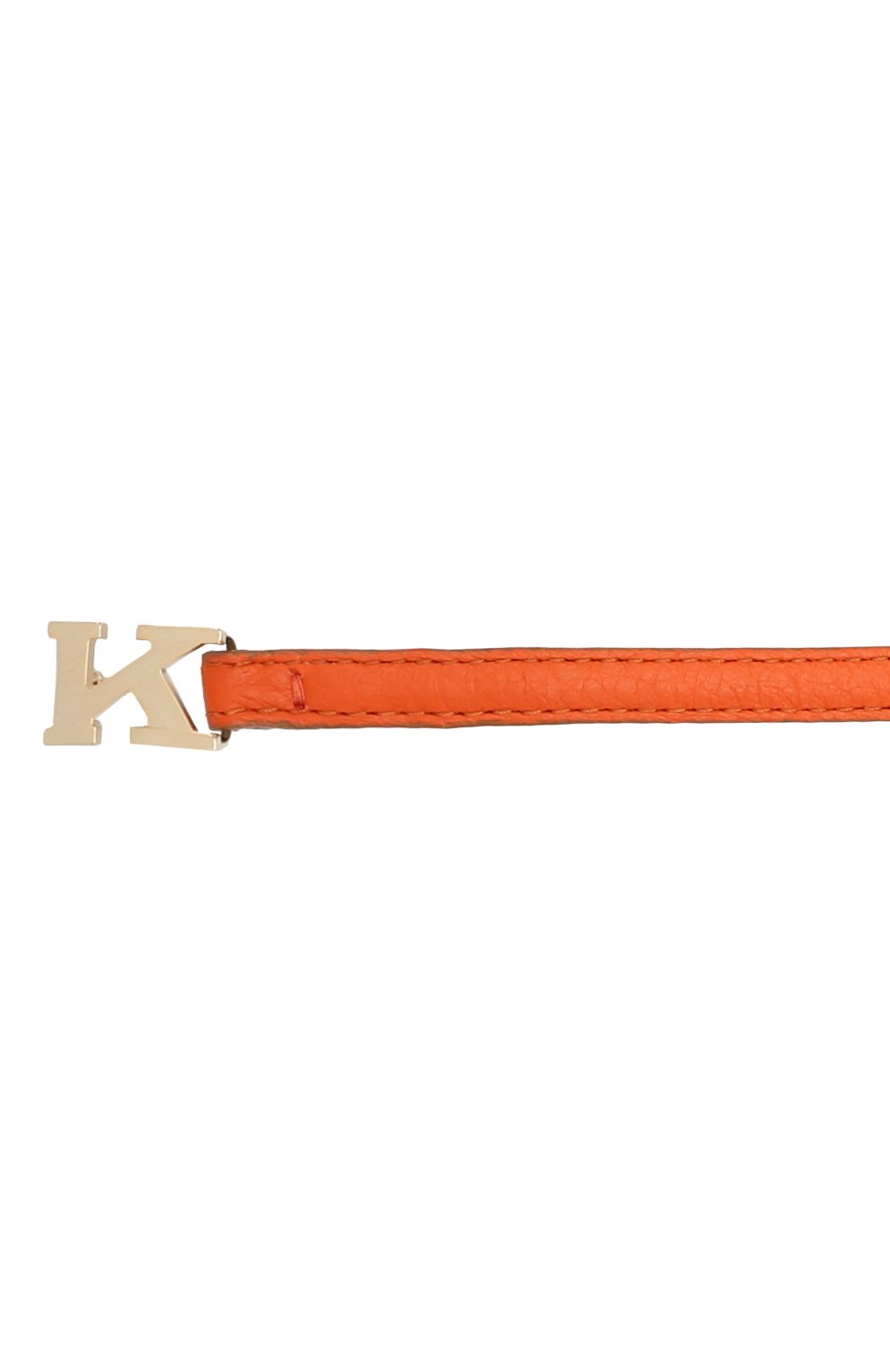 Женский кожаный ремень KITON оранжевого цвета, арт. DCK12L0X04R81 | Фото 3 (Материал: Натуральная кожа; Региональные ограничения белый список (Axapta Mercury): RU)