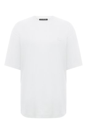 Женская хлопковая футболка ACNE STUDIOS белого цвета по цене 12600 руб., арт. CL0085/W | Фото 1 Женская хлопковая футболка ACNE STUDIOS белого цвета, арт. CL0085/W | Фото 1