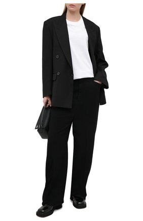 Женская хлопковая футболка ACNE STUDIOS белого цвета по цене 12600 руб., арт. CL0085/W | Фото 2 Женская хлопковая футболка ACNE STUDIOS белого цвета, арт. CL0085/W | Фото 2