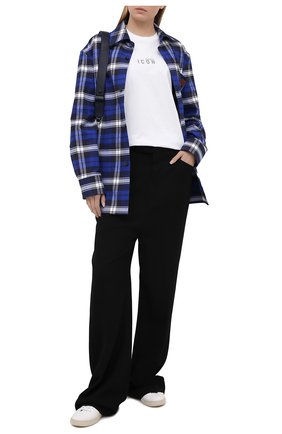 Женская хлопковая футболка DSQUARED2 белого цвета по цене 19800 руб., арт. S80GC0022/S23009 | Фото 2 Женская хлопковая футболка DSQUARED2 белого цвета, арт. S80GC0022/S23009 | Фото 2