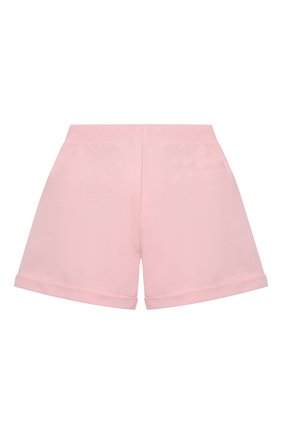 Детские хлопковые шорты MOSCHINO розового цвета по цене 7995 руб., арт. HDQ007/LDA13/10A-14A | Фото 2 Детские хлопковые шорты MOSCHINO розового цвета, арт. HDQ007/LDA13/10A-14A | Фото 2