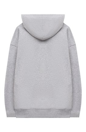 Детский хлопковое худи MOSCHINO серого цвета по цене 12600 руб., арт. HNF03X/LDA13/10A-14A | Фото 2 Детский хлопковое худи MOSCHINO серого цвета, арт. HNF03X/LDA13/10A-14A | Фото 2