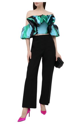 Женские текстильные туфли t-screw TOM FORD розового цвета по цене 56800 руб., арт. W2326T-STA | Фото 2 Женские текстильные туфли t-screw TOM FORD розового цвета, арт. W2326T-STA | Фото 2