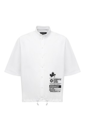 Мужская хлопковая рубашка DSQUARED2 белого цвета по цене 33400 руб., арт. S74DM0503/S36275 | Фото 1 Мужская хлопковая рубашка DSQUARED2 белого цвета, арт. S74DM0503/S36275 | Фото 1