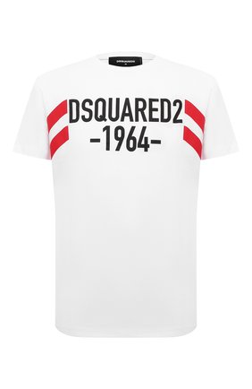 Мужская хлопковая футболка DSQUARED2 белого цвета по цене 21800 руб., арт. S74GD0805/S22427 | Фото 1 Мужская хлопковая футболка DSQUARED2 белого цвета, арт. S74GD0805/S22427 | Фото 1