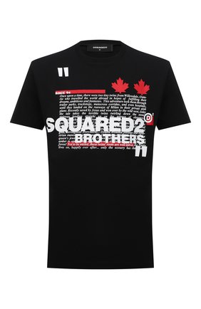 Мужская хлопковая футболка DSQUARED2 черного цвета по цене 19800 руб., арт. S74GD0811/S22427 | Фото 1 Мужская хлопковая футболка DSQUARED2 черного цвета, арт. S74GD0811/S22427 | Фото 1