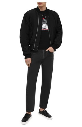 Мужская хлопковая футболка DSQUARED2 черного цвета по цене 19800 руб., арт. S74GD0811/S22427 | Фото 2 Мужская хлопковая футболка DSQUARED2 черного цвета, арт. S74GD0811/S22427 | Фото 2