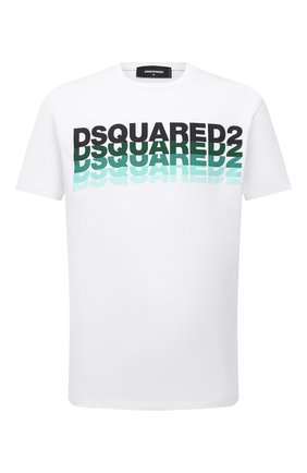 Мужская хлопковая футболка DSQUARED2 белого цвета по цене 20650 руб., арт. S74GD0814/S22427 | Фото 1 Мужская хлопковая футболка DSQUARED2 белого цвета, арт. S74GD0814/S22427 | Фото 1