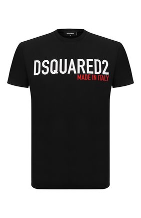 Мужская хлопковая футболка DSQUARED2 черного цвета по цене 20650 руб., арт. S74GD0828/S22427 | Фото 1 Мужская хлопковая футболка DSQUARED2 черного цвета, арт. S74GD0828/S22427 | Фото 1