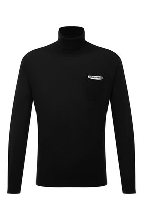 Мужской шерстяная водолазка DSQUARED2 черного цвета по цене 34550 руб., арт. S74HA1123/S16794 | Фото 1 Мужской шерстяная водолазка DSQUARED2 черного цвета, арт. S74HA1123/S16794 | Фото 1
