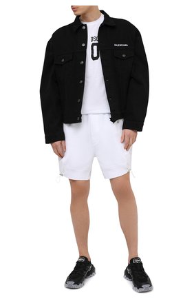 Мужские хлопковые шорты DSQUARED2 белого цвета по цене 29950 руб., арт. S74MU0641/S25042 | Фото 2 Мужские хлопковые шорты DSQUARED2 белого цвета, арт. S74MU0641/S25042 | Фото 2
