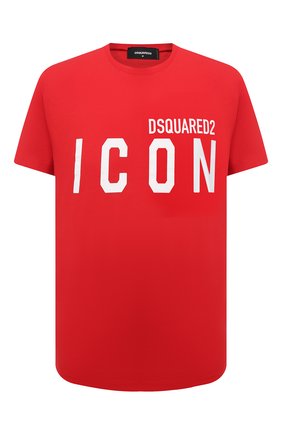 Мужская хлопковая футболка DSQUARED2 красного цвета по цене 13100 руб., арт. S79GC0003/S23009 | Фото 1 Мужская хлопковая футболка DSQUARED2 красного цвета, арт. S79GC0003/S23009 | Фото 1