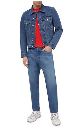 Мужская хлопковая футболка DSQUARED2 красного цвета по цене 13100 руб., арт. S79GC0003/S23009 | Фото 2 Мужская хлопковая футболка DSQUARED2 красного цвета, арт. S79GC0003/S23009 | Фото 2