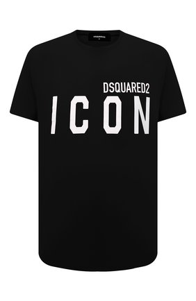 Мужская хлопковая футболка DSQUARED2 черного цвета по цене 18700 руб., арт. S79GC0003/S23009 | Фото 1 Мужская хлопковая футболка DSQUARED2 черного цвета, арт. S79GC0003/S23009 | Фото 1