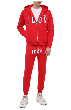 Мужской хлопковая толстовка DSQUARED2 красного цвета по цене 51250 руб., арт. S79HG0002/S25042 | Фото 2 Мужской хлопковая толстовка DSQUARED2 красного цвета, арт. S79HG0002/S25042 | Фото 2