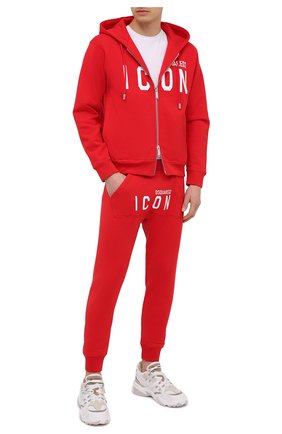 Мужские хлопковые джоггеры DSQUARED2 красного цвета по цене 30850 руб., арт. S79KA0001/S25042 | Фото 2 Мужские хлопковые джоггеры DSQUARED2 красного цвета, арт. S79KA0001/S25042 | Фото 2