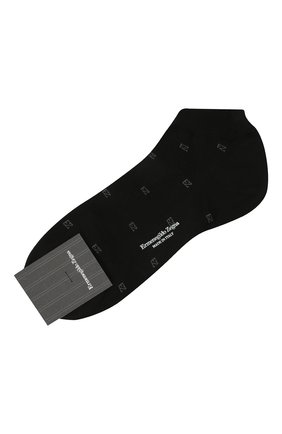 Мужские хлопковые носки ERMENEGILDO ZEGNA черного цвета по цене 2530 руб., арт. N5V023800 | Фото 1 Мужские хлопковые носки ERMENEGILDO ZEGNA черного цвета, арт. N5V023800 | Фото 1