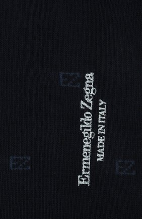 Мужские хлопковые носки ERMENEGILDO ZEGNA темно-синего цвета по цене 2295 руб., арт. N5V023800 | Фото 2 Мужские хлопковые носки ERMENEGILDO ZEGNA темно-синего цвета, арт. N5V023800 | Фото 2