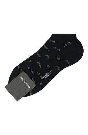 Мужские хлопковые носки ERMENEGILDO ZEGNA темно-синего цвета по цене 2295 руб., арт. N5V023810 | Фото 1 Мужские хлопковые носки ERMENEGILDO ZEGNA темно-синего цвета, арт. N5V023810 | Фото 1