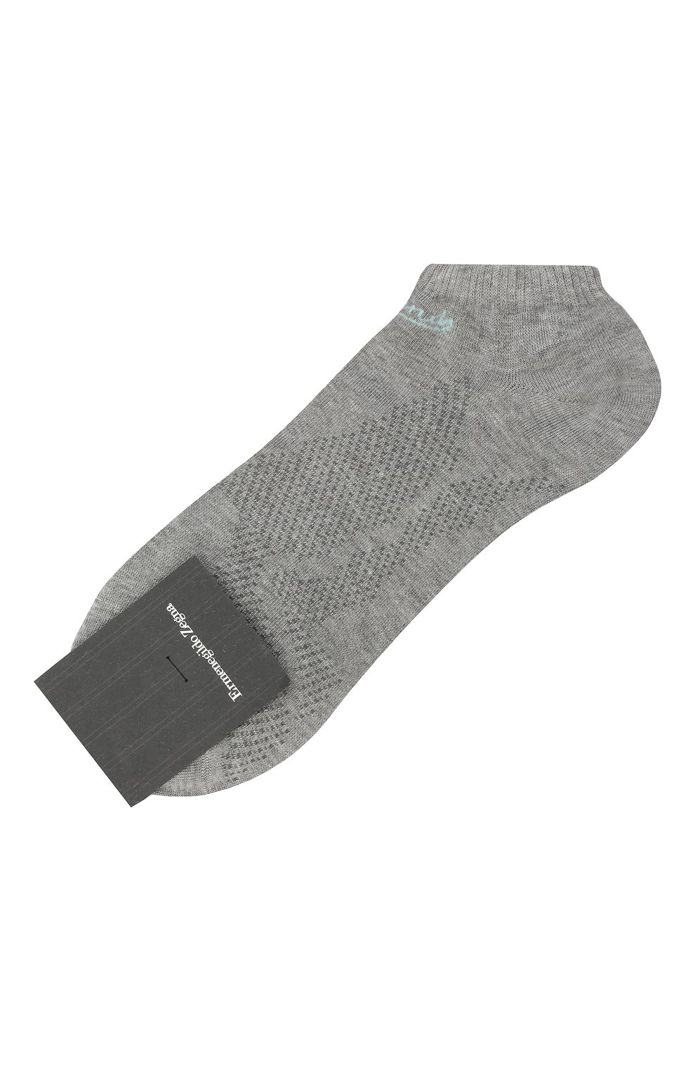 Мужские носки ERMENEGILDO ZEGNA светло-серого цвета, арт. N5V024040 | Фото 1 (Кросс-КТ: бельё; Материал внешний: Синтетический материал)