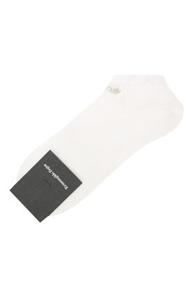 Мужские носки ERMENEGILDO ZEGNA белого цвета, арт. N5V024040 | Фото 1 (Материал внешний: Синтетический материал; Кросс-КТ: бельё)