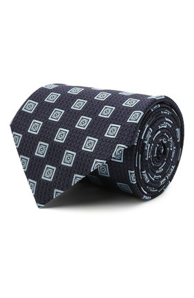 Мужской шелковый галстук ERMENEGILDO ZEGNA темно-синего цвета по цене 19650 руб., арт. Z9D80/1XW | Фото 1 Мужской шелковый галстук ERMENEGILDO ZEGNA темно-синего цвета, арт. Z9D80/1XW | Фото 1 (Материал: Текстиль, Шелк; Принт: С принтом)