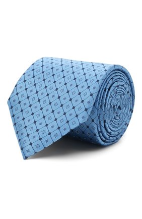 Мужской шелковый галстук ERMENEGILDO ZEGNA голубого цвета по цене 17650 руб., арт. Z9E22/100 | Фото 1 Мужской шелковый галстук ERMENEGILDO ZEGNA голубого цвета, арт. Z9E22/100 | Фото 1