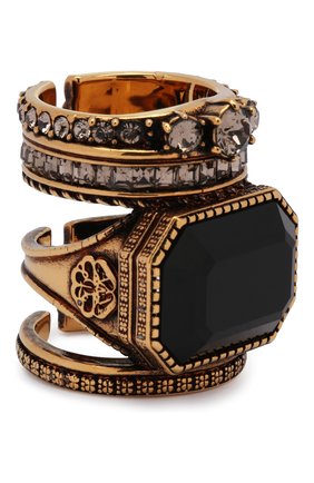 Женское кольцо ALEXANDER MCQUEEN черного цвета по цене 56900 руб., арт. 650460/J160Z | Фото 1 Женское кольцо ALEXANDER MCQUEEN черного цвета, арт. 650460/J160Z | Фото 1