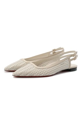 Женские кожаные балетки SANTONI бежевого цвета по цене 53900 руб., арт. WABM59267HA1TGESE30 | Фото 1 Женские кожаные балетки SANTONI бежевого цвета, арт. WABM59267HA1TGESE30 | Фото 1