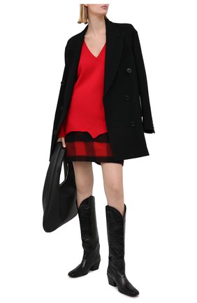 Женский хлопковый пуловер DSQUARED2 красного цвета по цене 45900 руб., арт. S75HA1045/S17612 | Фото 2 Женский хлопковый пуловер DSQUARED2 красного цвета, арт. S75HA1045/S17612 | Фото 2