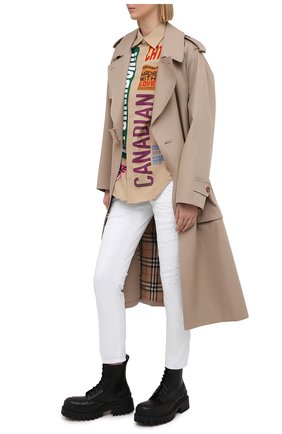 Женские джинсы DSQUARED2 белого цвета по цене 51250 руб., арт. S75LB0434/STN833 | Фото 2 Женские джинсы DSQUARED2 белого цвета, арт. S75LB0434/STN833 | Фото 2
