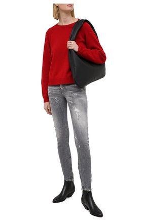Женские джинсы DSQUARED2 серого цвета по цене 47000 руб., арт. S75LB0446/S30260 | Фото 2 Женские джинсы DSQUARED2 серого цвета, арт. S75LB0446/S30260 | Фото 2