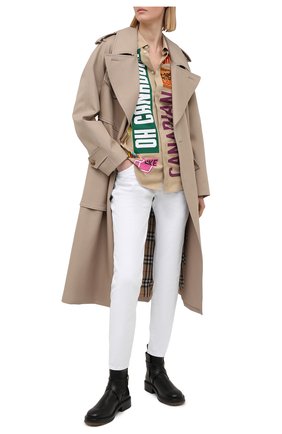 Женские джинсы DSQUARED2 белого цвета по цене 35100 руб., арт. S75LB0468/S39781 | Фото 2 Женские джинсы DSQUARED2 белого цвета, арт. S75LB0468/S39781 | Фото 2