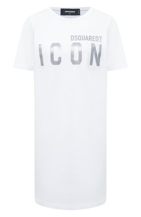 Женское хлопковое платье DSQUARED2 белого цвета по цене 24900 руб., арт. S80CT0008/S23009 | Фото 1 Женское хлопковое платье DSQUARED2 белого цвета, арт. S80CT0008/S23009 | Фото 1