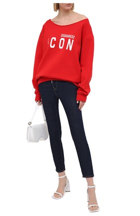 Женские джинсы DSQUARED2 темно-синего цвета по цене 33950 руб., арт. S80LA0018/S30595 | Фото 2 Женские джинсы DSQUARED2 темно-синего цвета, арт. S80LA0018/S30595 | Фото 2