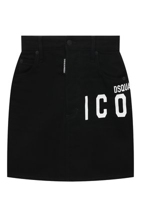 Женская джинсовая юбка DSQUARED2 черного цвета по цене 31150 руб., арт. S80MA0008/S30564 | Фото 1 Женская джинсовая юбка DSQUARED2 черного цвета, арт. S80MA0008/S30564 | Фото 1