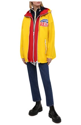 Женская ветровка DSQUARED2 желтого цвета по цене 72200 руб., арт. S80AM0011/S53817 | Фото 2 Женская ветровка DSQUARED2 желтого цвета, арт. S80AM0011/S53817 | Фото 2