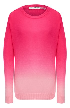 Женский кашемировый пуловер ALICE + OLIVIA розового цвета по цене 43600 руб., арт. CC011S28715 | Фото 1 Женский кашемировый пуловер ALICE + OLIVIA розового цвета, арт. CC011S28715 | Фото 1