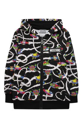 Детский хлопковая толстовка MOSCHINO черного цвета по цене 15750 руб., арт. HMF04K/LDB55/4A-8A | Фото 1 Детский хлопковая толстовка MOSCHINO черного цвета, арт. HMF04K/LDB55/4A-8A | Фото 1 (Материал внешний: Хлопок; Рукава: Длинные; Мальчики Кросс-КТ: Толстовка-одежда; Ростовка одежда: 4 года | 104 см, 5 лет | 110 см, 6 лет | 116 см, 8 лет | 128 см)
