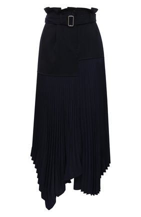 Женская шерстяная юбка JW ANDERSON темно-синего цвета по цене 77300 руб., арт. SK0064 PG0011 | Фото 1 Женская шерстяная юбка JW ANDERSON темно-синего цвета, арт. SK0064 PG0011 | Фото 1